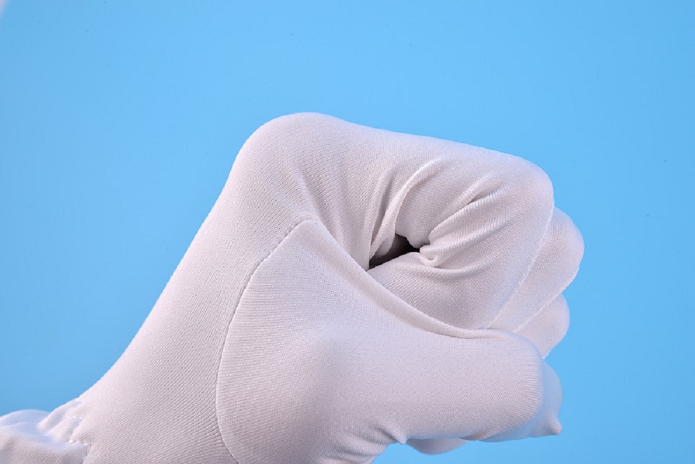ESD Microfiber White Polyester Jewelry Glove wholesale