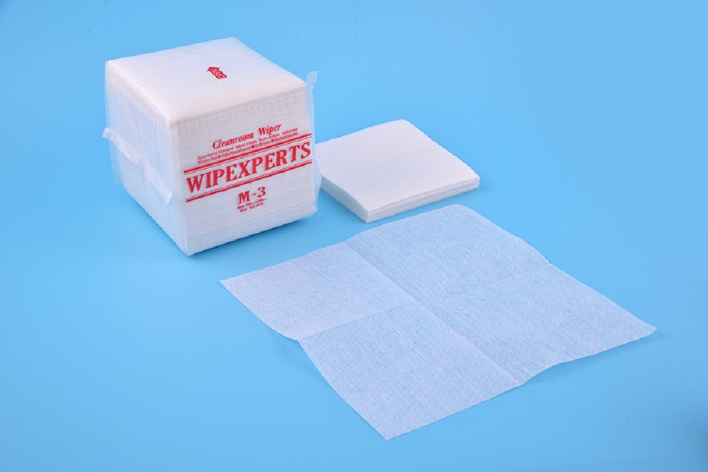 viscose m-3 disposable cleanroom 25*25cm non-woven wipe