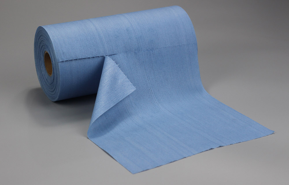 Nonwoven Industrial Cleaning Wiper Paper Roll Customized Blue